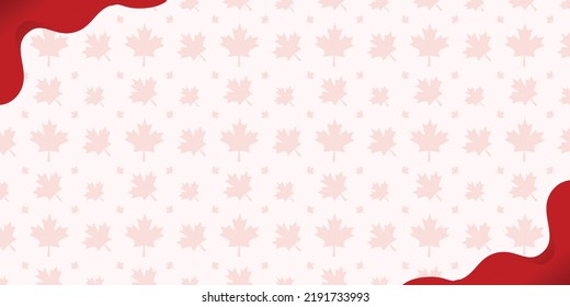 Happy Canada Day background vector illustration, with copy space