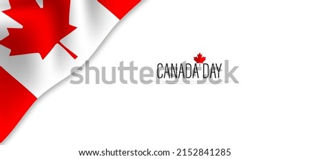 Happy Canada Day background vector illustration.