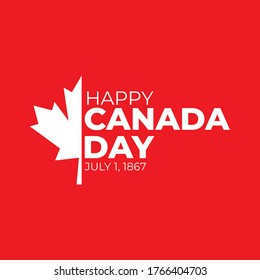 Happy Canada Day Poster Banner Background Stock Vector (Royalty Free ...