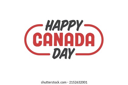 Happy Canada day. Canadian patriotic celebration. Red Maple leaf. 