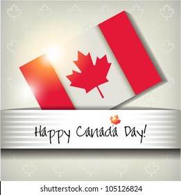 Happy Canada Day card or background. July 1.