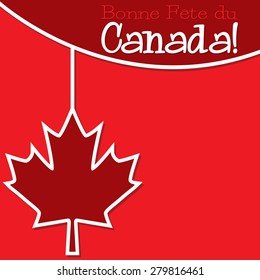 Happy Canada Day card in vector format.