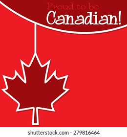 Happy Canada Day card in vector format.