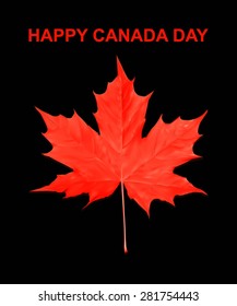Happy Canada Day card in vector format. 