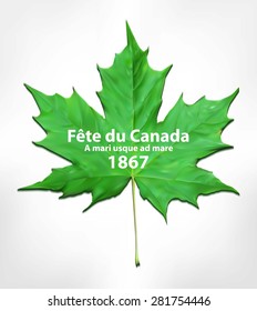 Happy Canada Day card in vector format. 