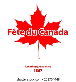 Happy Canada Day card in vector format. 