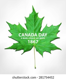 Happy Canada Day card in vector format. 