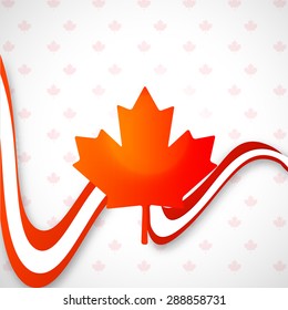 Happy Canada Day card in vector format.