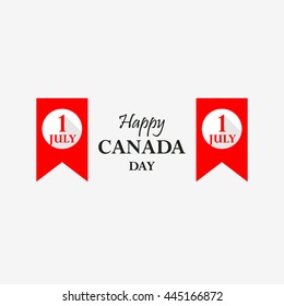 Happy Canada Day card in vector format.