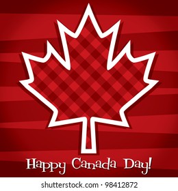 Happy Canada Day card in vector format.