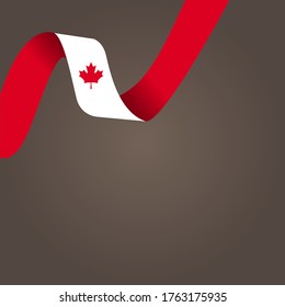 Happy Canada day. Celebrated annually on July 1 in Canada. Happy national holiday of freedom. 
Canada flag. Patriotic poster design. Vector illustration