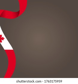 Happy Canada day. Celebrated annually on July 1 in Canada. Happy national holiday of freedom. 
Canada flag. Patriotic poster design. Vector illustration