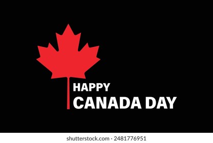 Happy Canada Day celebrated on July 1st pattern background template and Canada flag maple leaf Canada day design for social media banner, poster,banner design template