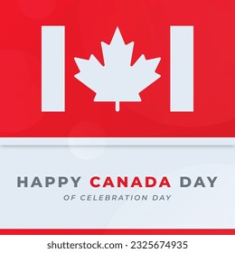 Happy Canada Day Celebration Vector Design Illustration for Background, Poster, Banner, Advertising, Greeting Card