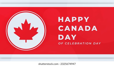 Happy Canada Day Celebration Vector Design Illustration for Background, Poster, Banner, Advertising, Greeting Card