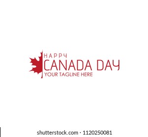 Happy canada day design template