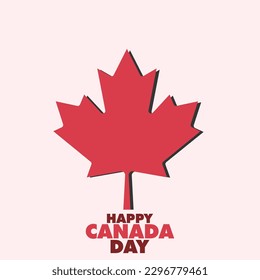 FELIZ VECTOR DE DISEÑO DEL DÍA DE CANADÁ