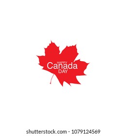 Happy Canada Day Flyer template. Canada flag with fireworks for celebrate the national day of Canada