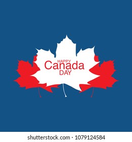 Happy Canada Day Flyer template. Canada flag with fireworks for celebrate the national day of Canada