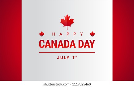 Happy Canada Day Greeting Card Canada Stock Vector (Royalty Free ...