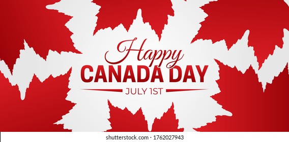 Happy Canada Day Illustration Background Banner