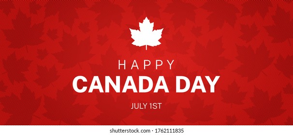 Happy Canada Day Illustration Background Banner