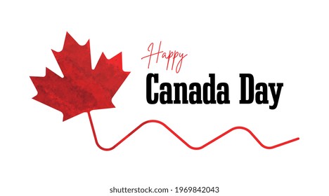 Happy Canada Day Illustration Vector. Background Illustration Vector of Happy Independence Day of Canada.
