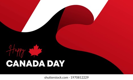 Happy Canada Day Illustration Vector. Background Illustration Vector of Happy Independence Day of Canada.
