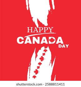 Happy Canada Day, independence day . vector illustration.