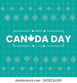Happy Canada day, Canada leaf, maple leaf concept design background. Vector illustration, eps file 