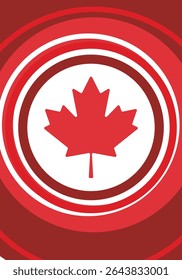 Happy Canada Day. National holiday, celebrated annual in July 1. Canadian flag. Maple leaf. Patriotic symbol and elements. Poster, card, banner and background. Vector illustration