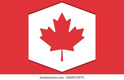 Happy Canada Day. National holiday, celebrated annual in July 1. Canadian flag. Maple leaf. Patriotic symbol and elements. Poster, card, banner and background. Vector illustration