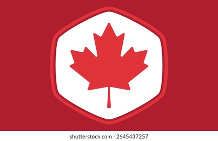 Happy Canada Day. National holiday, celebrated annual in July 1. Canadian flag. Maple leaf. Patriotic symbol and elements. Poster, card, banner and background. Vector illustration