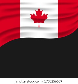 Happy Canada Day poster. Canada independence day. Three planes with traces. National Canada Day. Vector, eps 10.