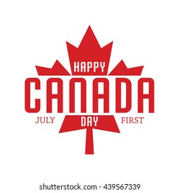 Happy Canada Day poster template