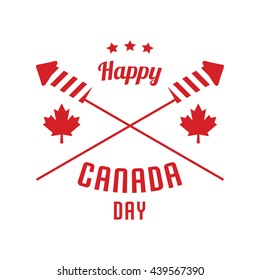 Happy Canada Day poster template