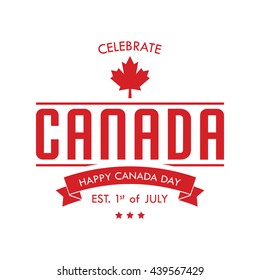 Happy Canada Day Poster Template