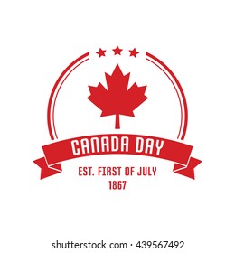 Happy Canada Day poster template