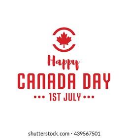 Happy Canada Day poster template