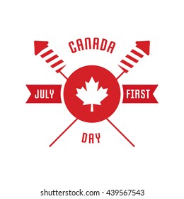 Happy Canada Day poster template