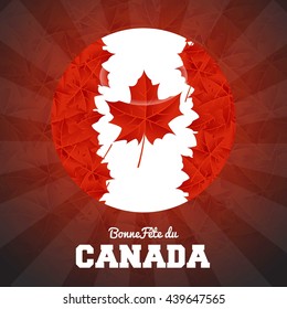Happy Canada Day poster template