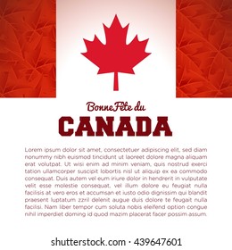 Happy Canada Day poster template