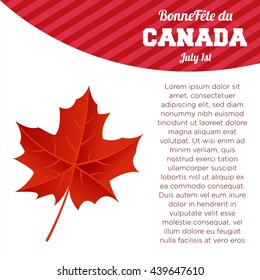 Happy Canada Day poster template