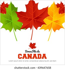 Happy Canada Day poster template