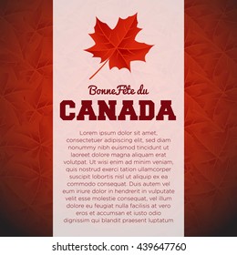 Happy Canada Day poster template