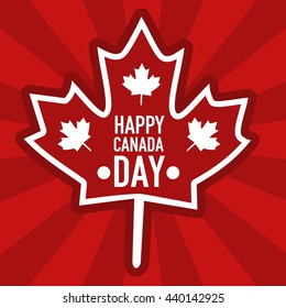 Happy Canada Day poster template