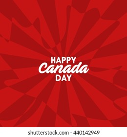 Happy Canada Day poster template