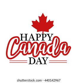 Happy Canada Day poster template