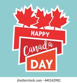 Happy Canada Day poster template