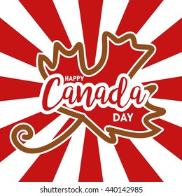 Happy Canada Day poster template